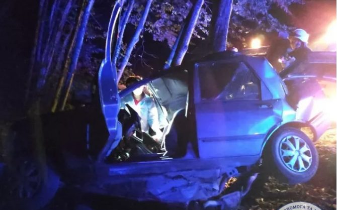 Авто врезалось в дерево в Черкасской области: погибла женщина (ФОТО)