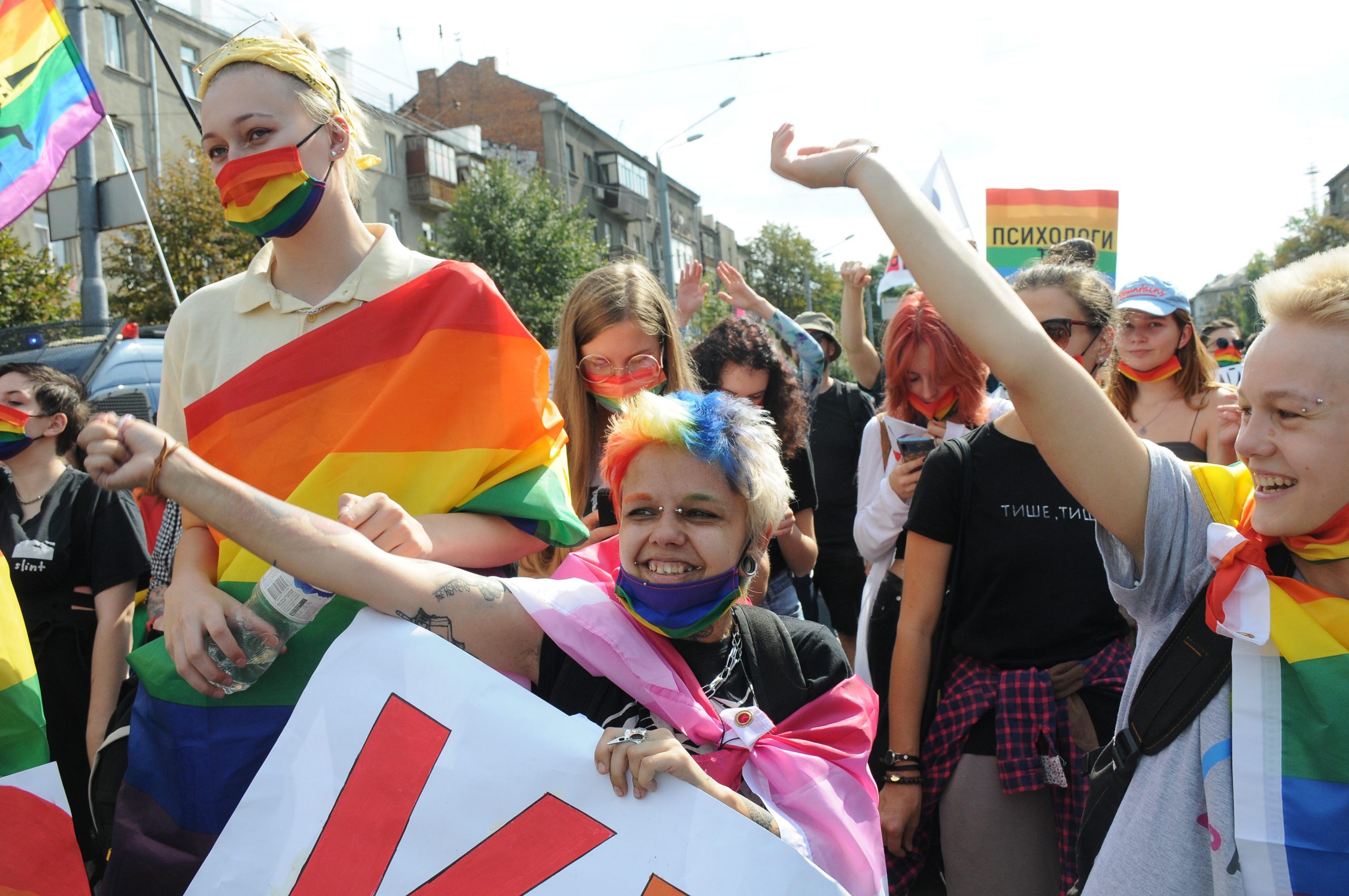 В Харькове прошел парад представителей ЛГБТ-движения