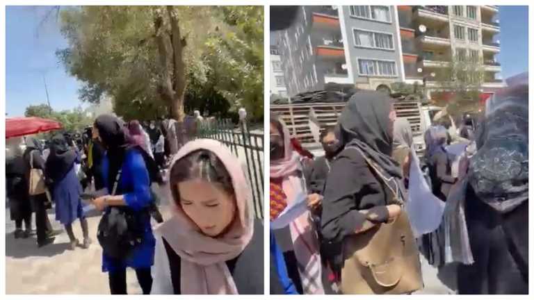 В Кабуле женщины вновь вышли на протест: их избили палками (ФОТО, ВИДЕО)