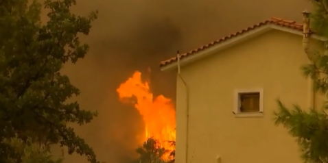 В Греции возник пожар на горе Афон (ФОТО, ВИДЕО)
