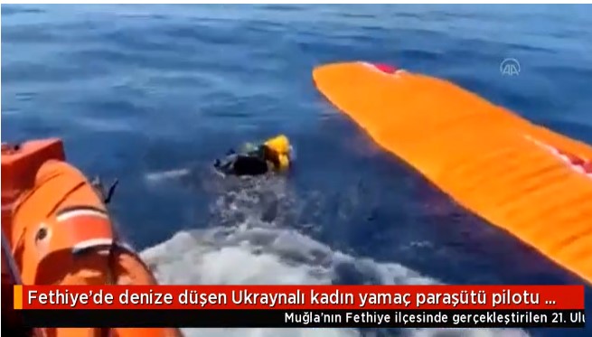 Появилось видео падения украинской парашютистки во время фестиваля в Турции