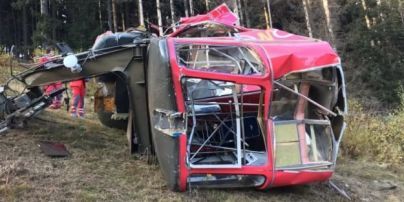 В Чехии на канатной дороге оборвалась кабина (ФОТО)