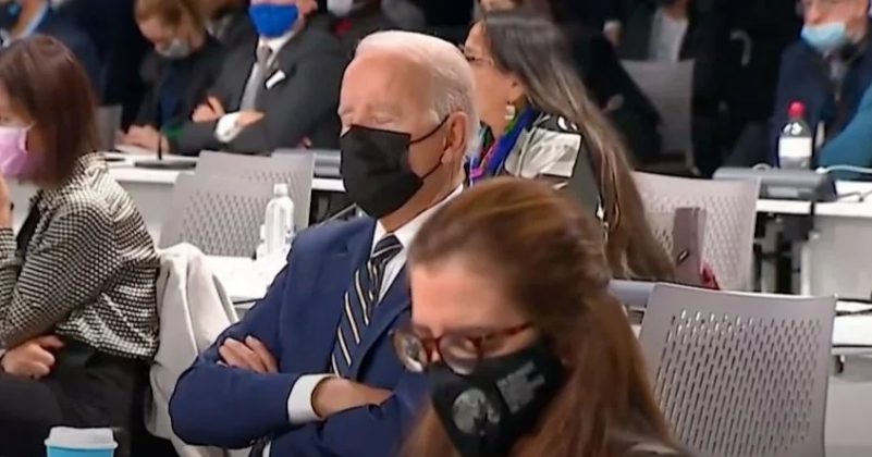 Американцы увидели спящего на климатическом саммите Байдена (ФОТО, ВИДЕО)