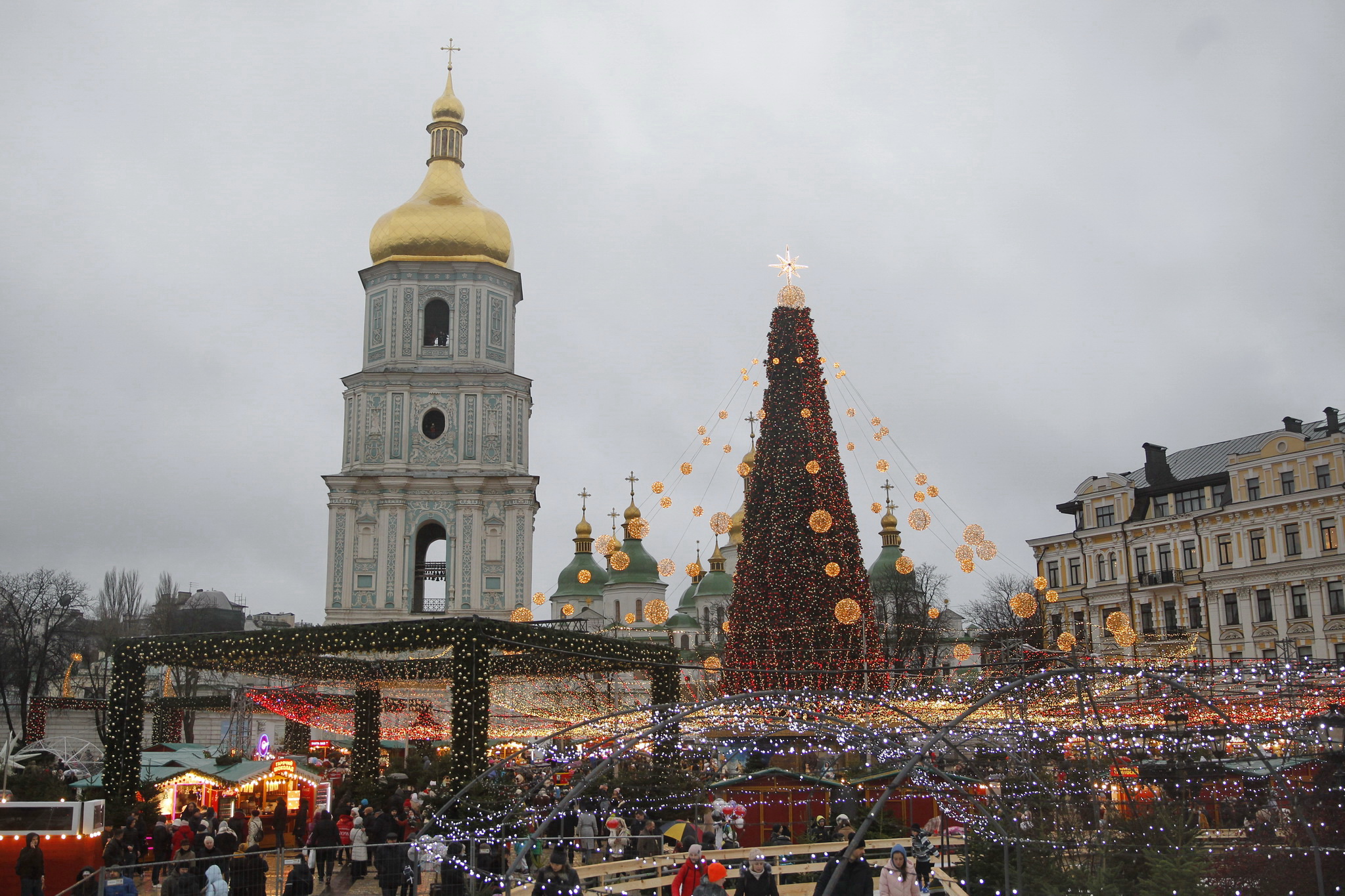 Новогодняя Софийская площадь