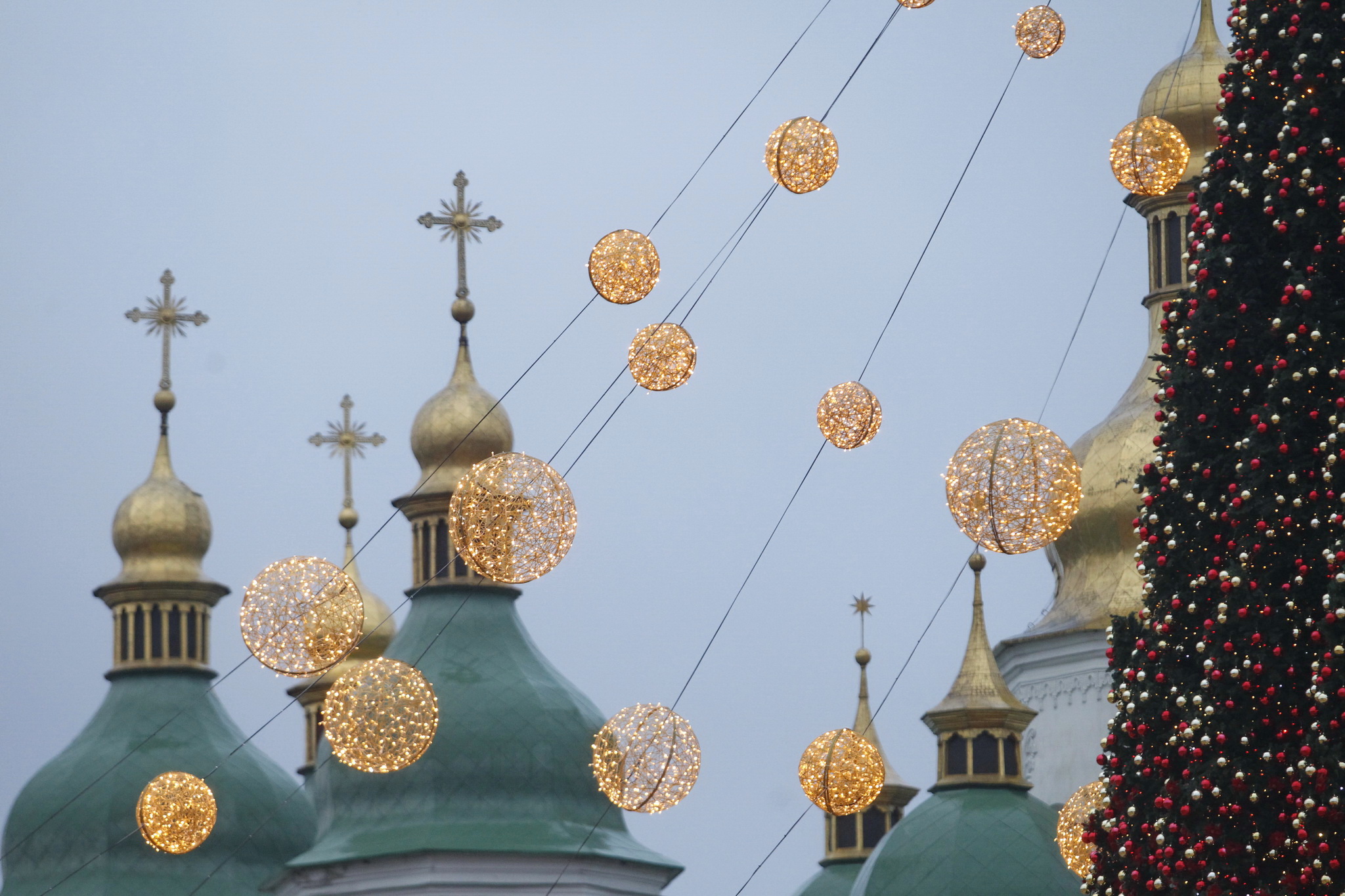 Новогодняя Софийская площадь