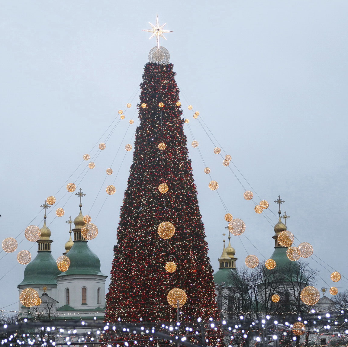 Новогодняя Софийская площадь