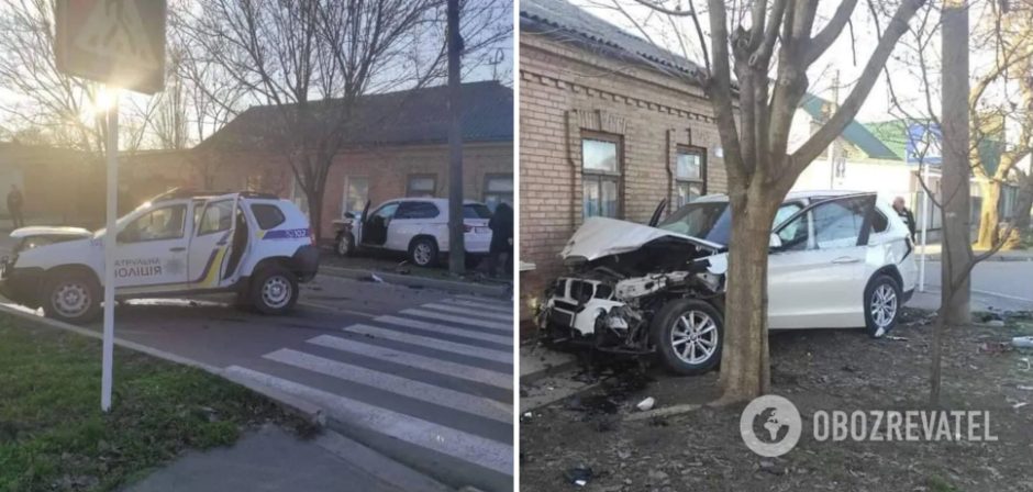 ДТП на Одесчине: патрульные столкнулись с BMW (ФОТО, ВИДЕО) 