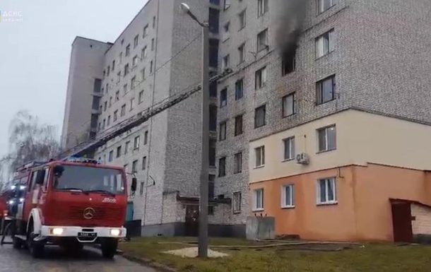 В Черкасской области горело общежитие (ФОТО, ВИДЕО)