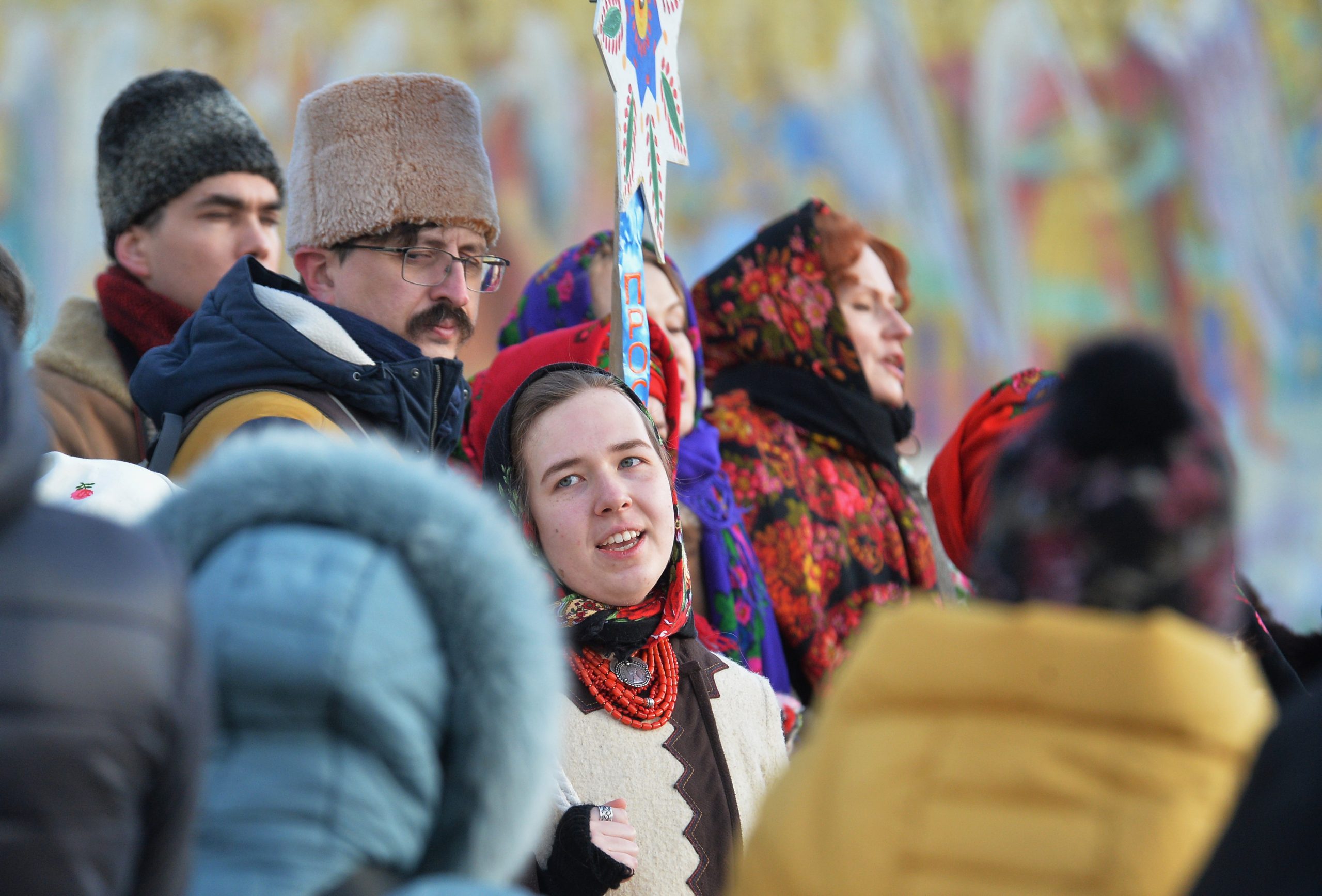 В Киеве на Михайловской площади пели колядки