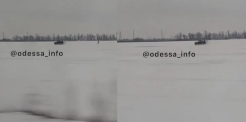 По снежному полю в Одессе лыжника тянула авто (ВИДЕО)