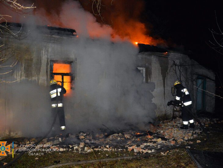 В Днепре ликвидировали пожар в одноэтажном доме (ФОТО, ВИДЕО)