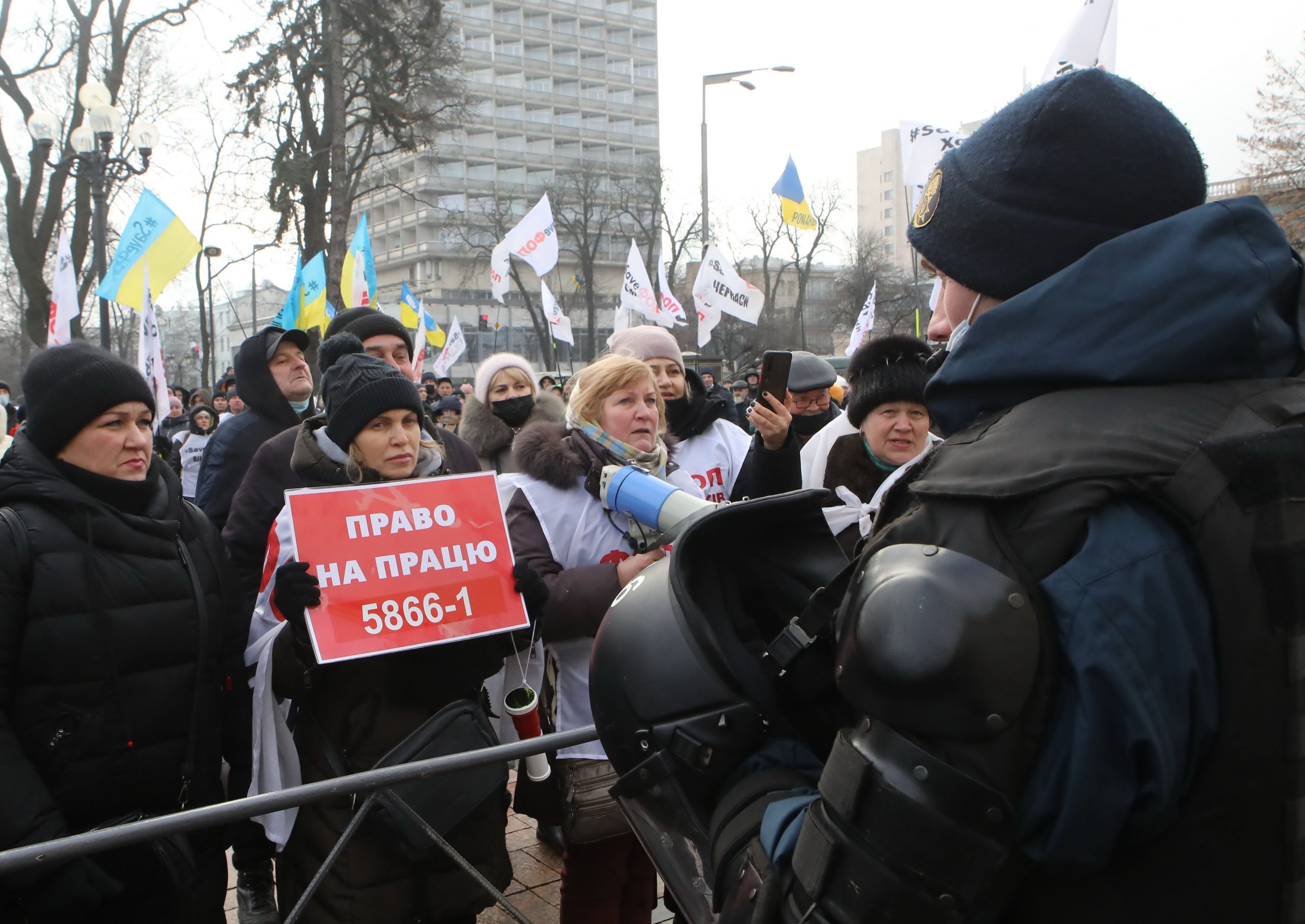 ФОПовцы продолжают акцию протеста