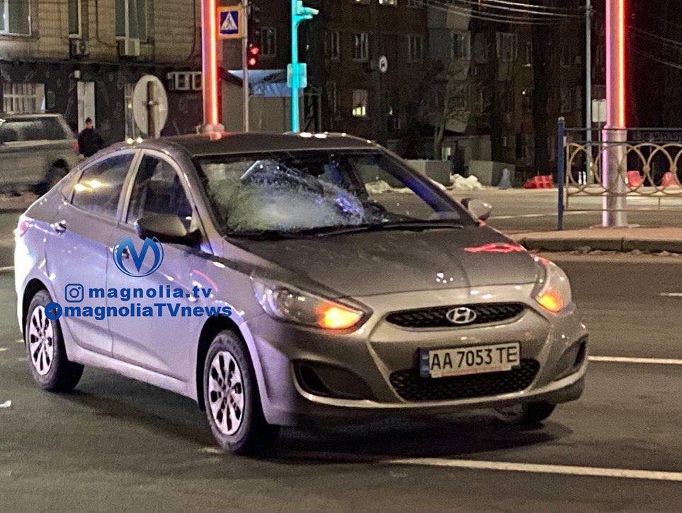 На Печерске в Киеве Hyundai сбил пешехода (ФОТО)