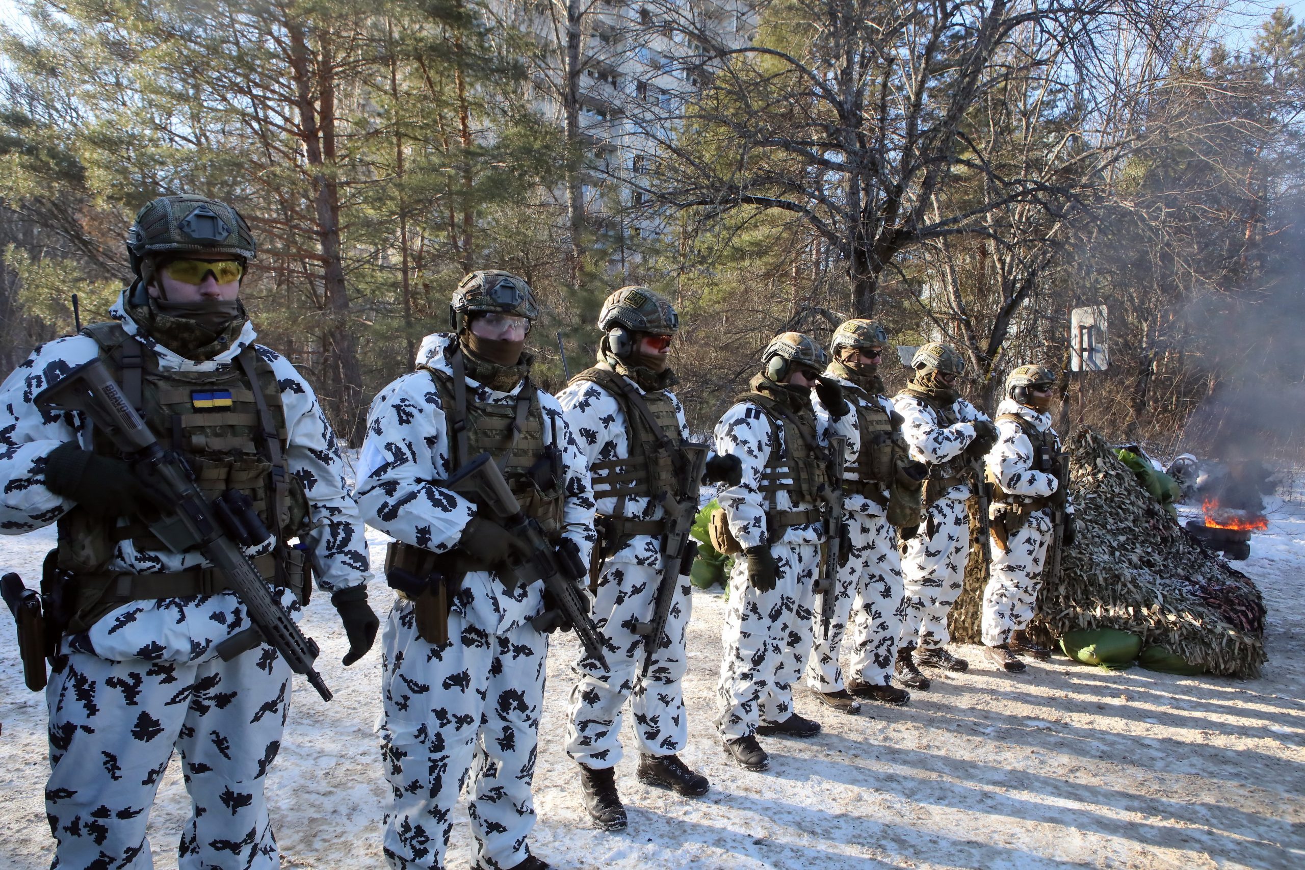 В Чернобыльской зоне состоялись специальные учения подразделений МВД Украины