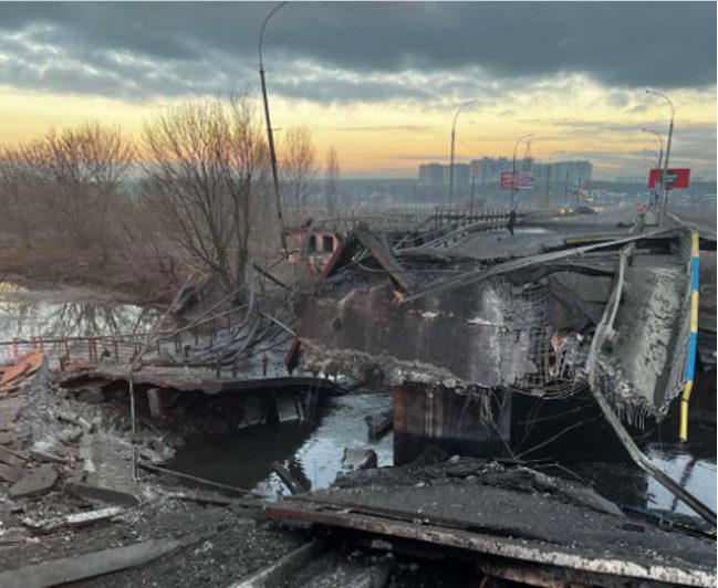 Под Киевом ВСУ взорвали 3 моста, чтобы остановить войска РФ (ФОТО)