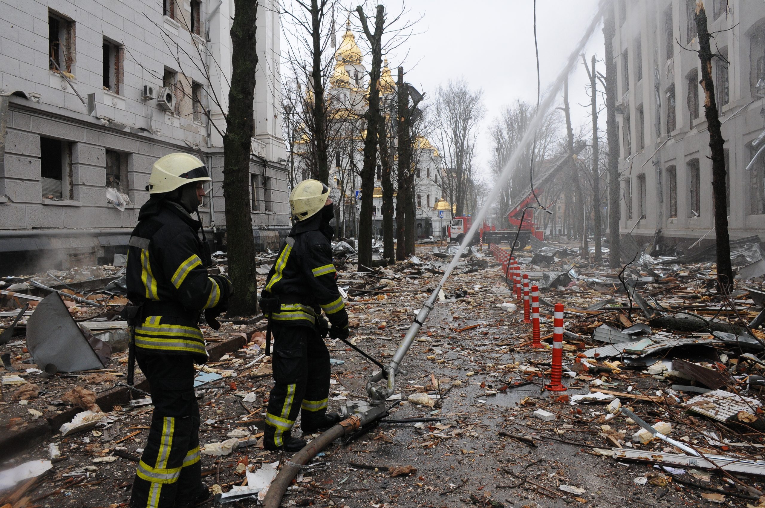 В Харькове крылатая ракета попала в здание горсовета