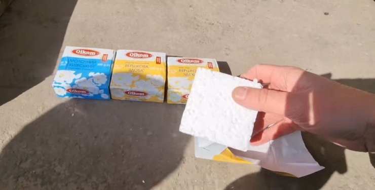 В Чернигов под видом гуманитарной помощи прислали пенопласт в пачках из-под маргарина (ВИДЕО)