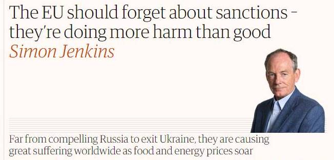 The Guardian: Евросоюзу следует отменить антироссийские санкции – они бессмысленны и саморазрушительны