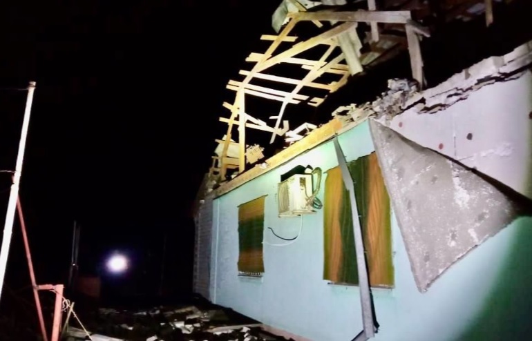 Ночью мирные жители Никопольского района снова попали под обстрел &#171;Градами&#187;: повреждена ЛЭП