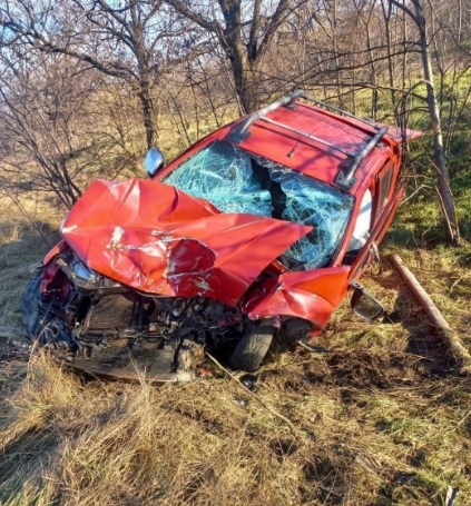 В Николаевской области внедорожник Nissan врезался в дерево: пострадали 2 взрослых и 2 детей
