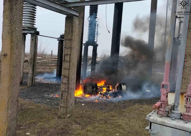 В Николаеве произошел пожар на электроподстанции