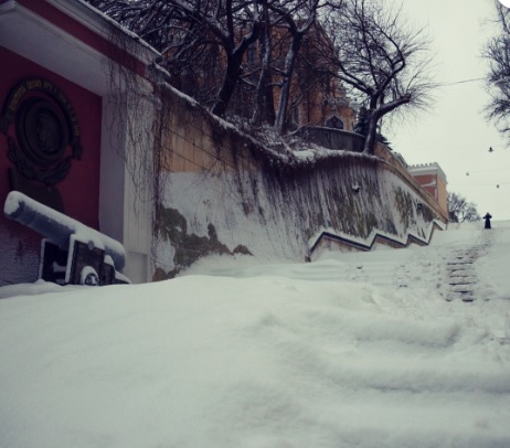 Упавшие деревья, оборванные провода, дети на санках: в Одессе был снегопад