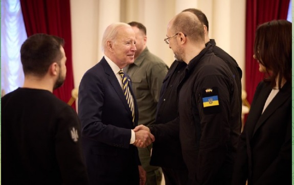 Джо Байден посетил Киев и встретился с Зеленским