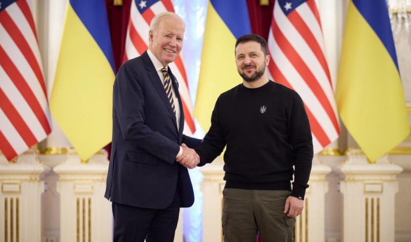 Джо Байден посетил Киев и встретился с Зеленским
