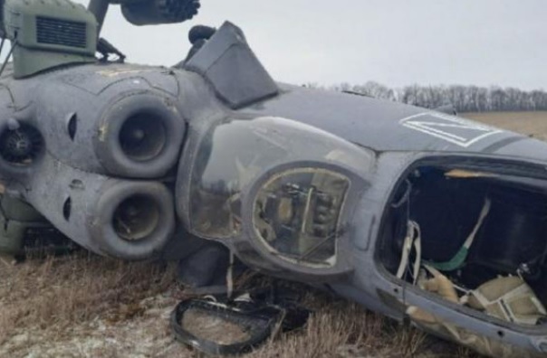 В Харьковской области нашли сбитый российский вертолет