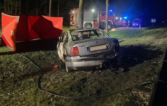 В Польше в авто заживо сгорело два человека