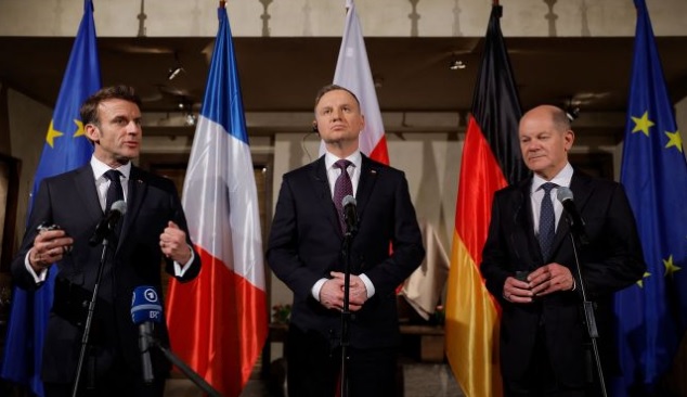 Шольц, Макрон и Дуда в Париже обсудят гарантии безопасности Украины &#8212; Politico
