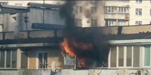 В Киеве утром произошел пожар на двух балконах в многоэтажке &#8212; ГСЧС