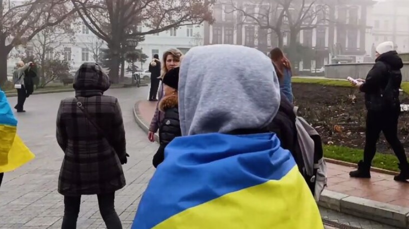 В Киеве прошел митинг с требованием возвращения домой срочников и мобилизованных