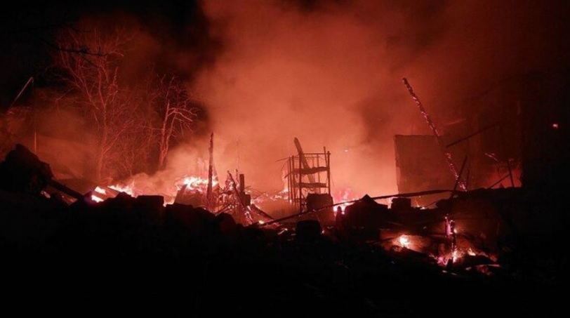 В Николаевской области из-за падения обломков российских &#171;шахедов&#187; произошло три пожара