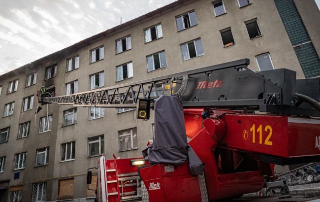 В Харькове горело общежитие биотехнологического университета