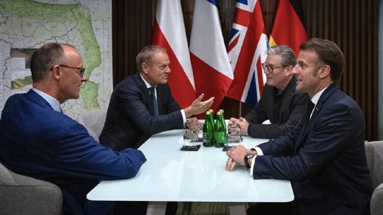 В Киев прибыли Макрон, Стармер, Туск, Мерц