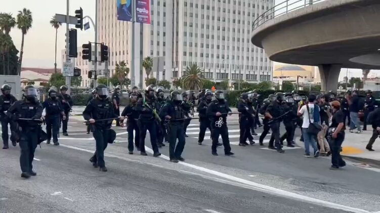 В Лос-Анджелесе вспыхнули протесты из-за высылки нелегальных мигрантов