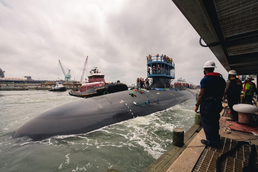 США спустили на воду одну из самых смертоносных многоцелевых атомных субмарин