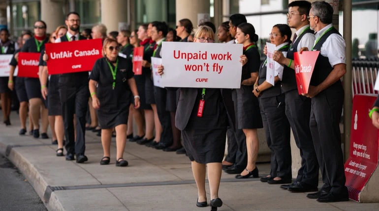 В Канаде отменены все авиарейсы Air Canada из-за забастовки