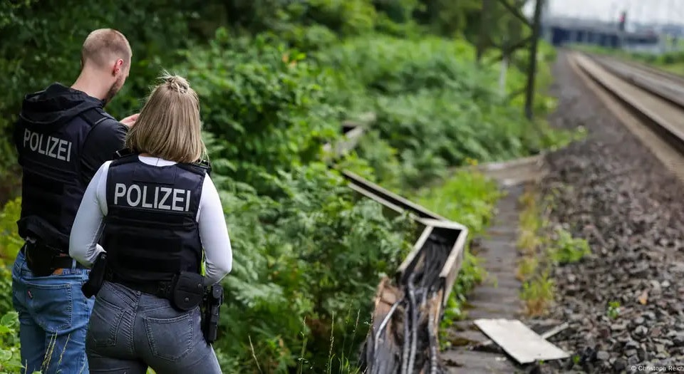 В Германии произошел третий за неделю поджог железнодорожных кабелей