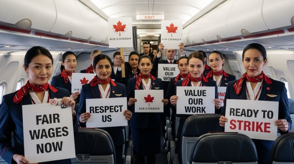 В августе работники крупнейшей авиакомпании в Канаде планируют масштабную забастовку