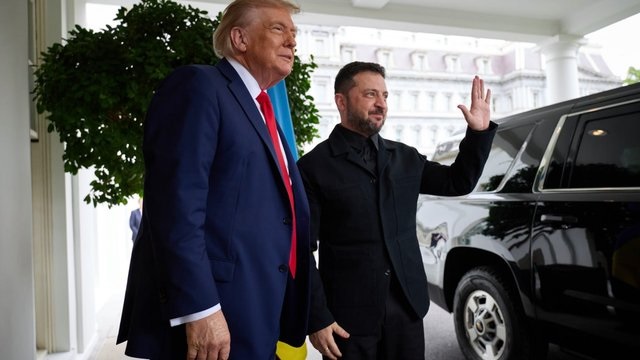 17 октября Зеленский прибыл в Белый дом, его встретил Трамп