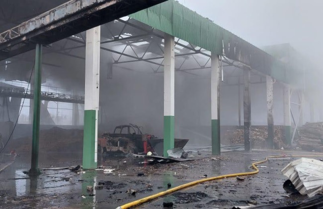 Дроны РФ атаковали биомассовую ТЭЦ в Черкасской области