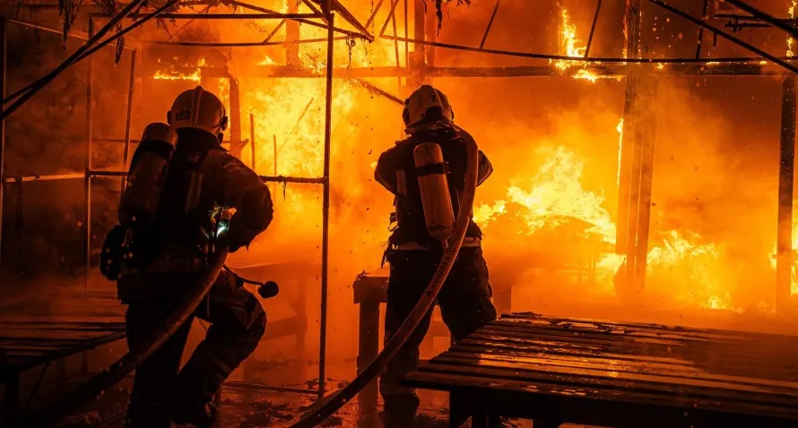 Ночью РФ атаковала энергоинфраструктуру Житомирщины: произошли пожары, есть раненые