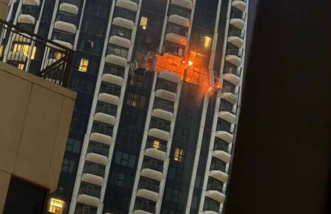 Иранский дрон врезался в небоскреб Address Creek Harbour в Дубае