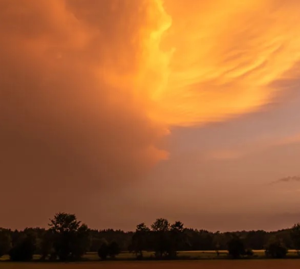 Юг Польши накрыло облако пыли из Сахары