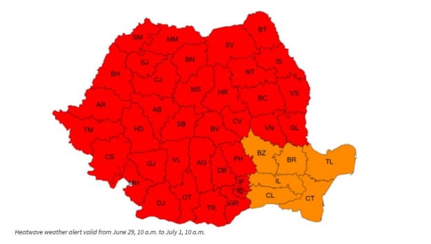 До 41 градуса жары: в Румынии — «красное» предупреждение из-за экстремальной жары