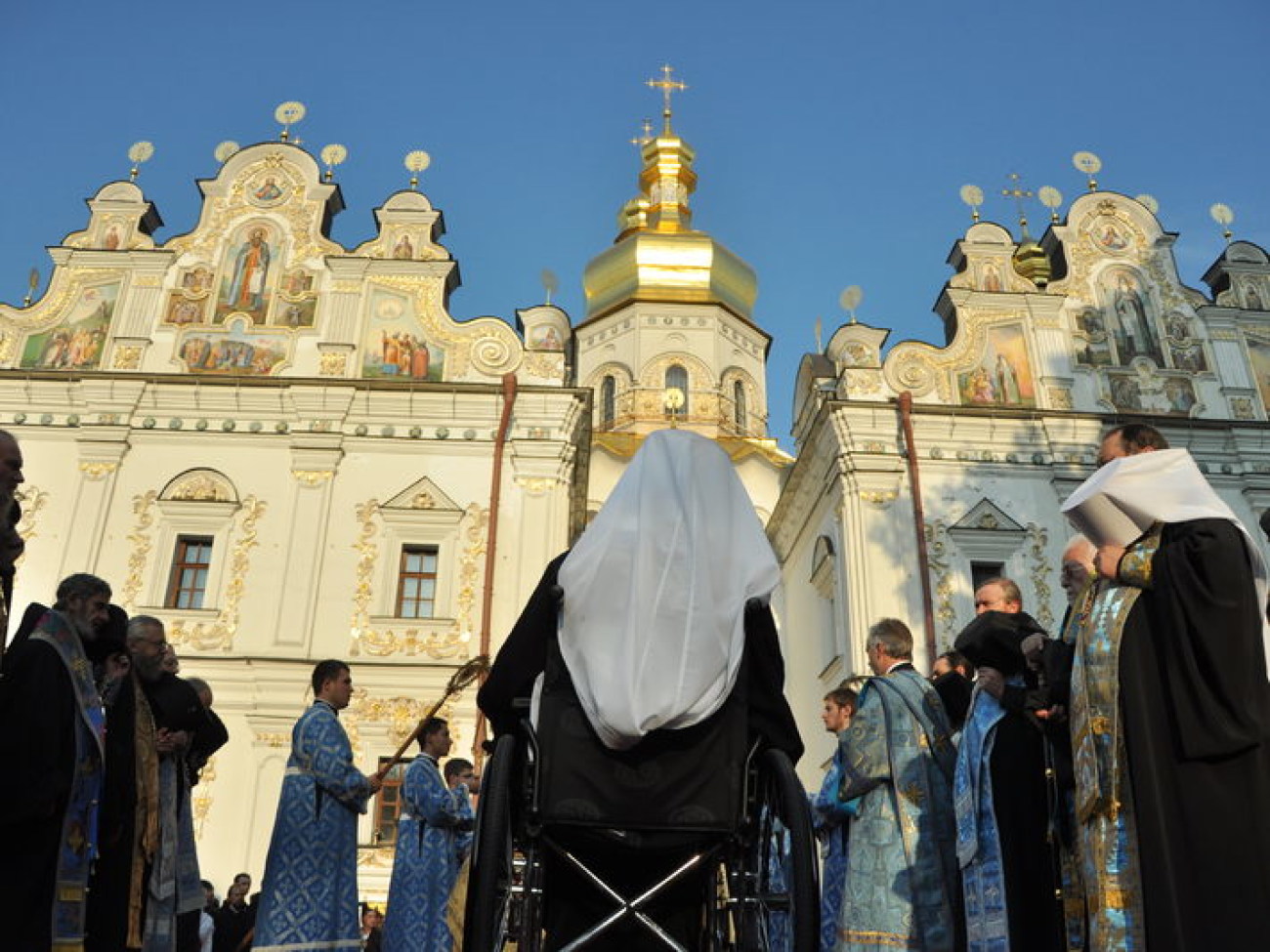 В Киево-Печерскую Лавру прибыла Плащаница Пресвятой Богородицы, 19 сентября 2012г.