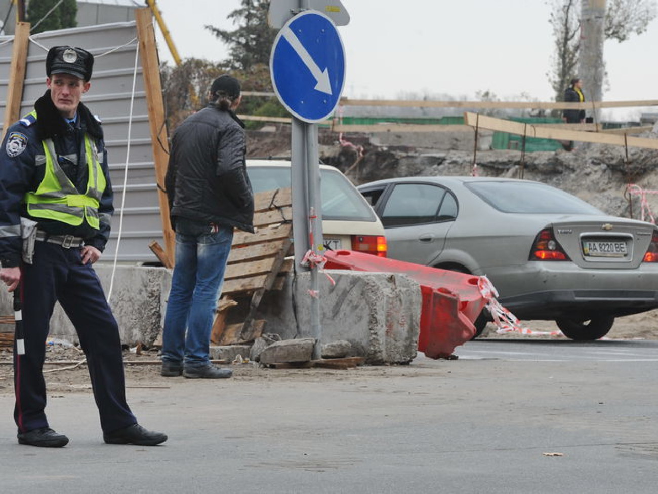 Реконструкция Почтовой площади в Киеве, 12 ноября 2012 г.