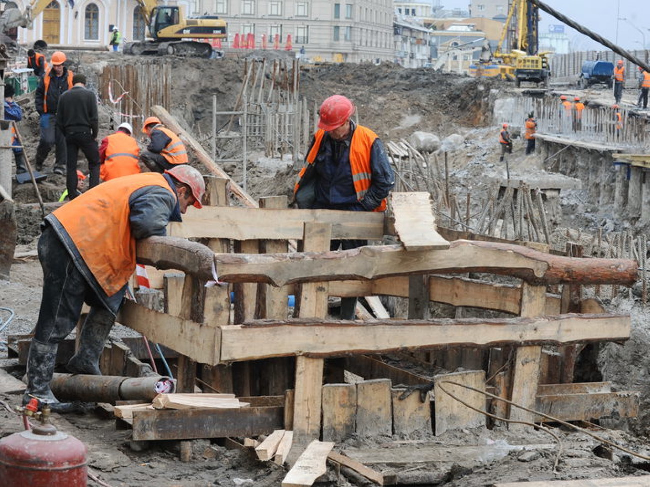 Реконструкция Почтовой площади в Киеве, 12 ноября 2012 г.